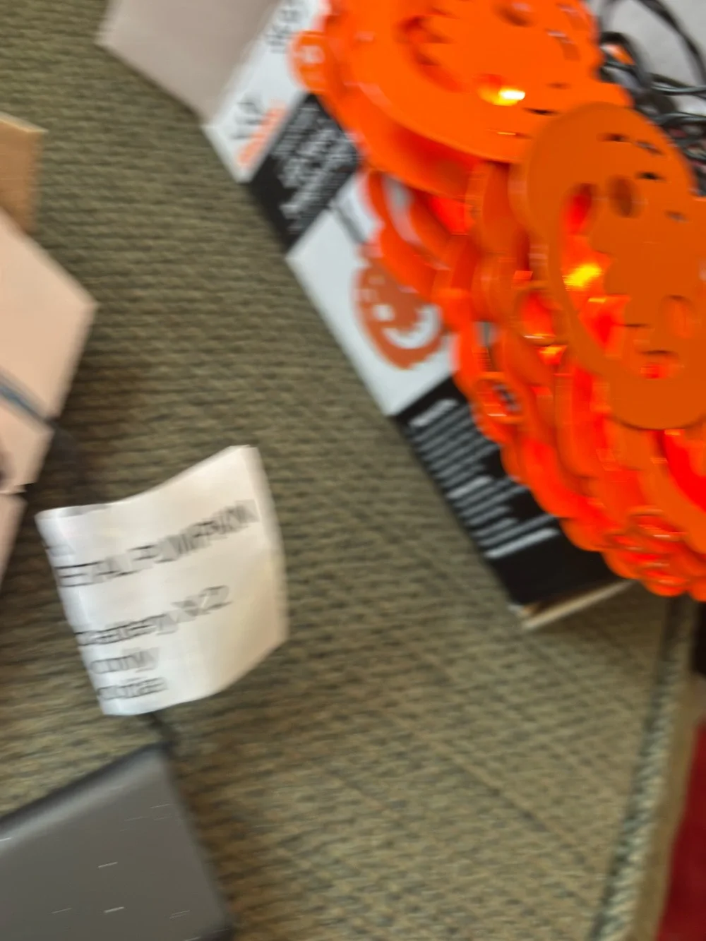 Halloween decorations Metal pumpkin lights NIB